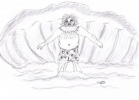 Surfing Santa